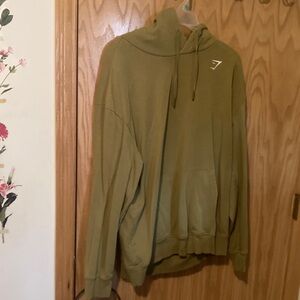 Gymshark Olive Hoodie with Logo